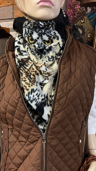 Seer of Souls owl shawl/scarf