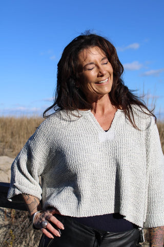 Sarafina Pullover Sweater HGrey