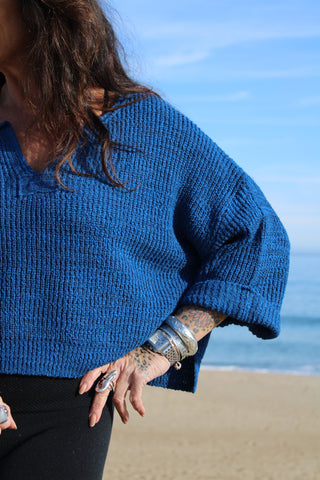 Sarafina Pullover Sweater Classic Blue