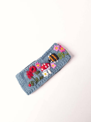 Mushroom Wool Family  CP73: Blue / Handwarmer