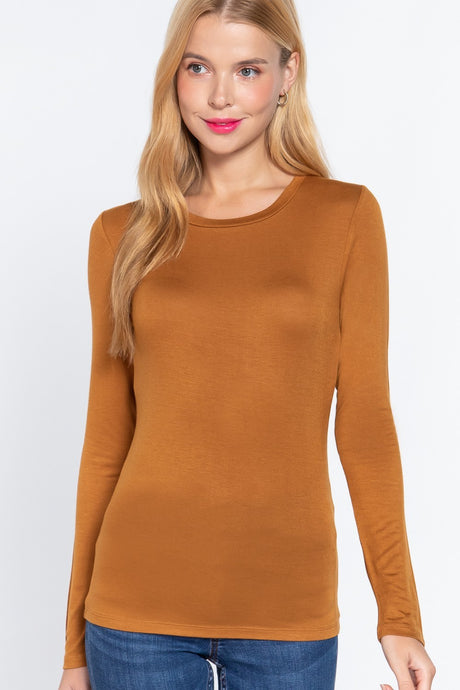 Montauk Jersey Top Camel