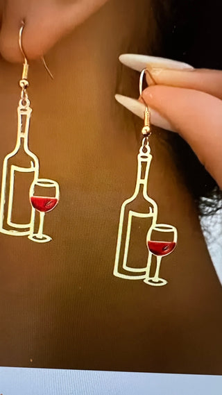 Red Wine Earrings
