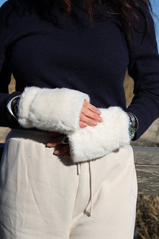 Teddy Bear fingerless gloves