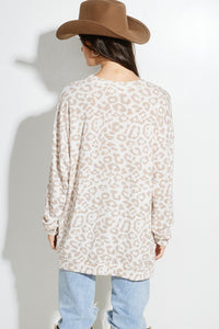 HO HO HO Leopard Sweater IV/BG