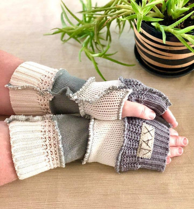 JAX Upcycled from Sweaters Fingerless gloves