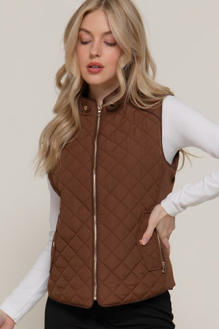 Who Needs Sleeves Vest Hazelnut