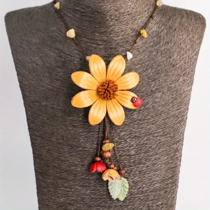Sunflowers On My Neck Necklace