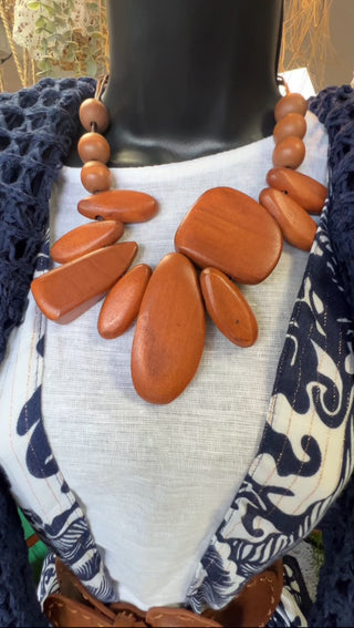 Chunka Munka Wood Necklace