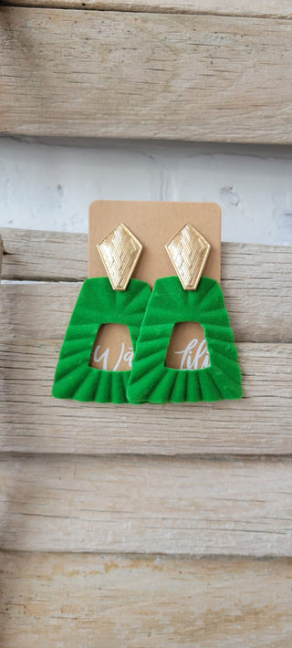 Art Deco Green Wonder Earrings