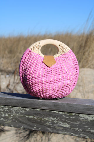 Mallorca Basket Handbag Orchid