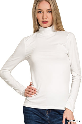 Martha Mock Neck Off White