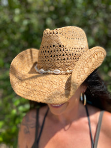 Gabby Bead & Shell Cowboy Hat