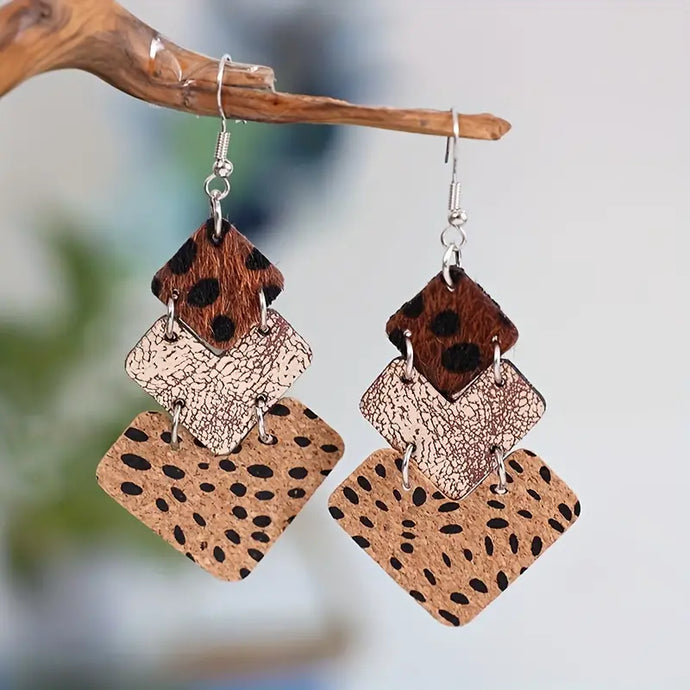 Trio of Leopard Earrings