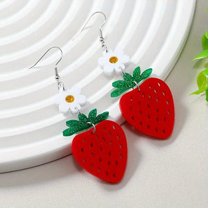 Fresh Strawberries Earrings