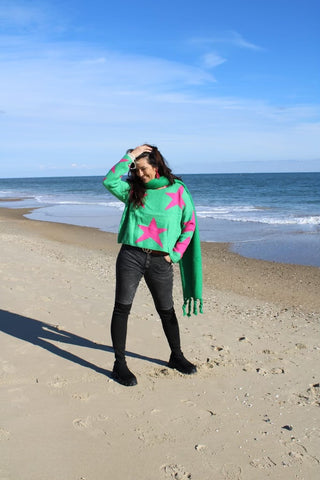 Preppy Star on Palm Beach Sweater