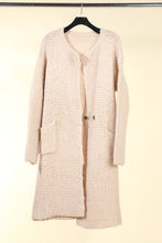 Long & Lush Double Breasted Knit Cardi Nude