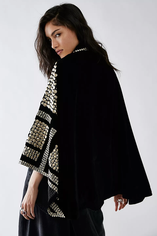 Rock Star Embellished Capelet