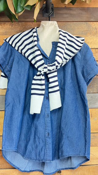 Love My Dash Top Denim