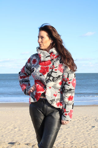 Peplum D'Italia Jacket O/S red