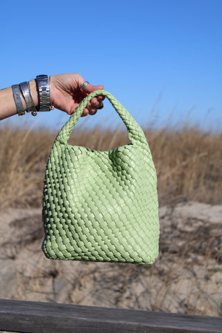 Cutie Pie Basketweave Bag PaleGN