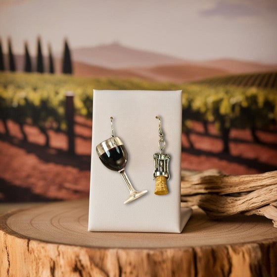 Wine & Cork Earrings