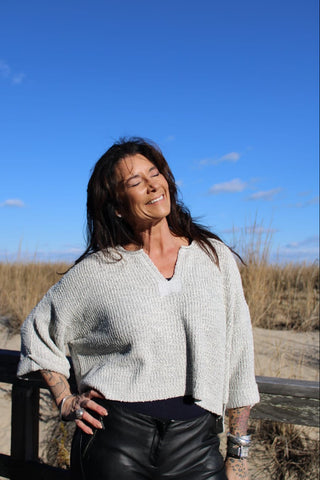 Sarafina Pullover Sweater HGrey