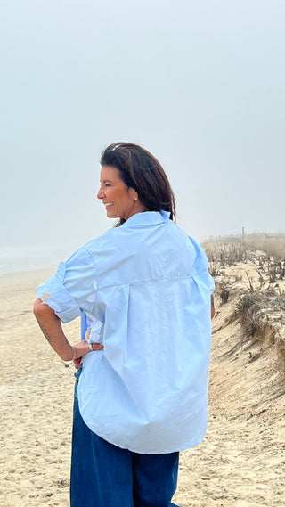 Heiress Bloom Top O/S Blue