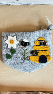 Felted Nepal Coin Purse