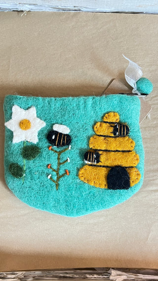 Felted Nepal Coin Purse