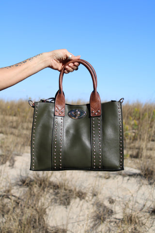 Chris Bag OLIVE/COFFEE