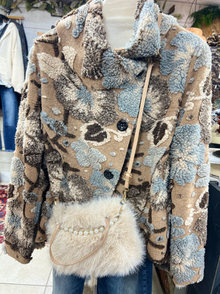 Peplum D'Italia Jacket O/S Tan