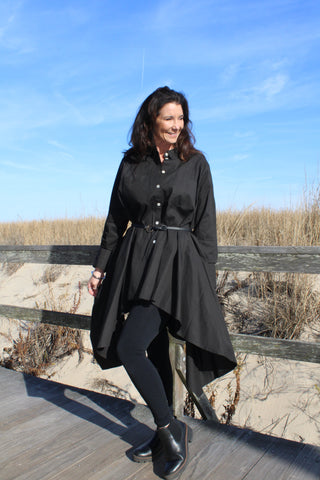 The Artist Cape/Top O/S BLK