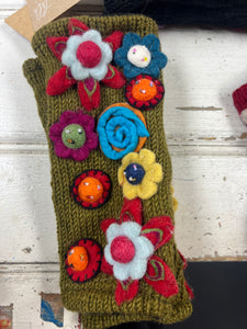 Wool Fingerless Gloves