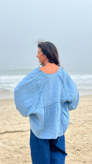 Free In Linen Top O/S