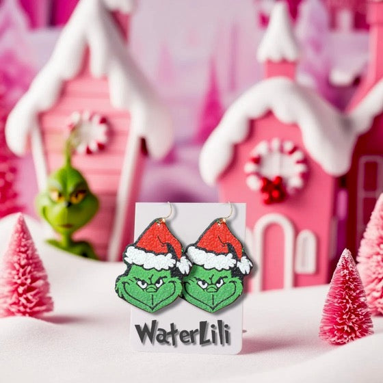 Mean Grinch Earrings