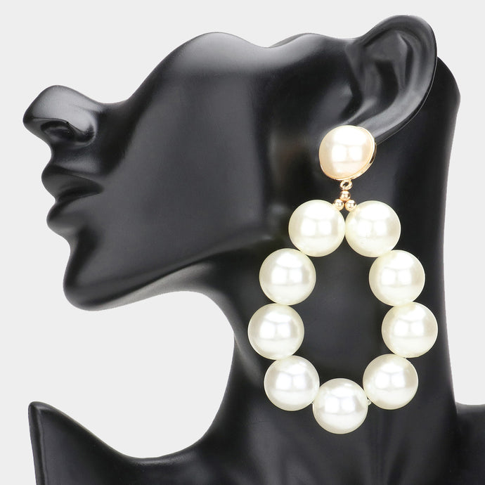 Over The top Pearl earrings