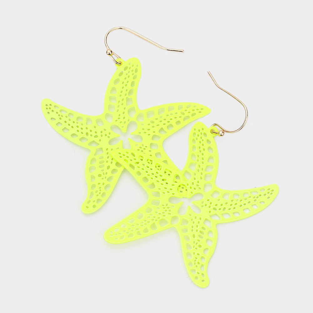 Neon Stars Earrings