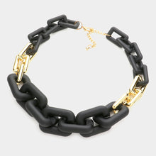 Black Chains Necklace Set