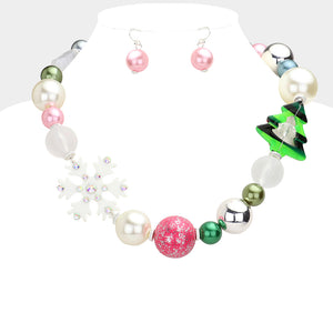 Whimsical Xmas Necklace set