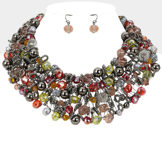 Tutankamin Necklace Set Rust