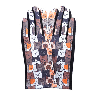 Squinting Kitty Club Gloves