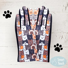 Squinting Kitty Club Gloves