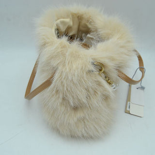 Ms Pearl Faux Fur Bag Cream
