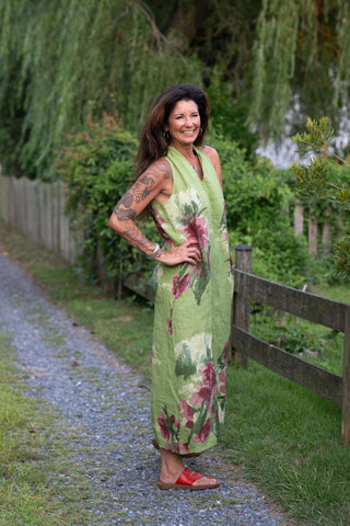 French Garden Linen Maxi O/S GN