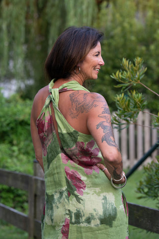 French Garden Linen Maxi O/S GN