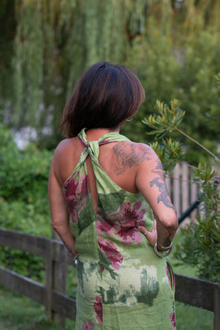 French Garden Linen Maxi O/S GN