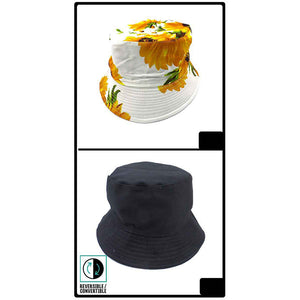 Sunflower Swirls Reversible Bucket Hat
