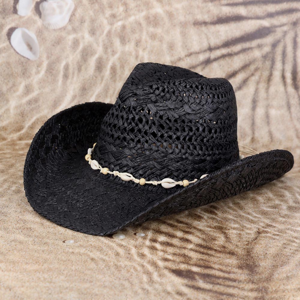 Gabby Bead & Shell Cowboy Hat