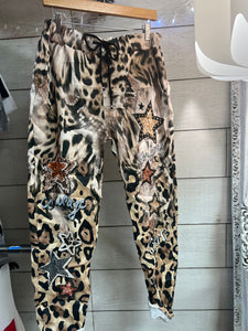 Leopard Courage stretchy pants O/S
