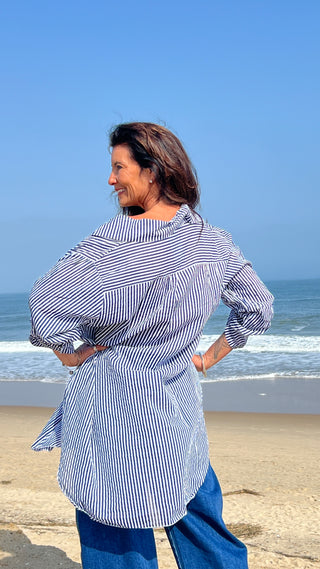 Cancun Oversized top O/S NVY